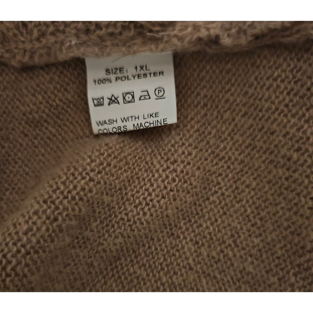 Stylish Boho Cross Front Sweater XL 100% Polyester - Picture 6 of 7